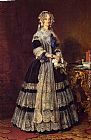 Franz Xavier Winterhalter Canvas Paintings - Queen Marie Amelie